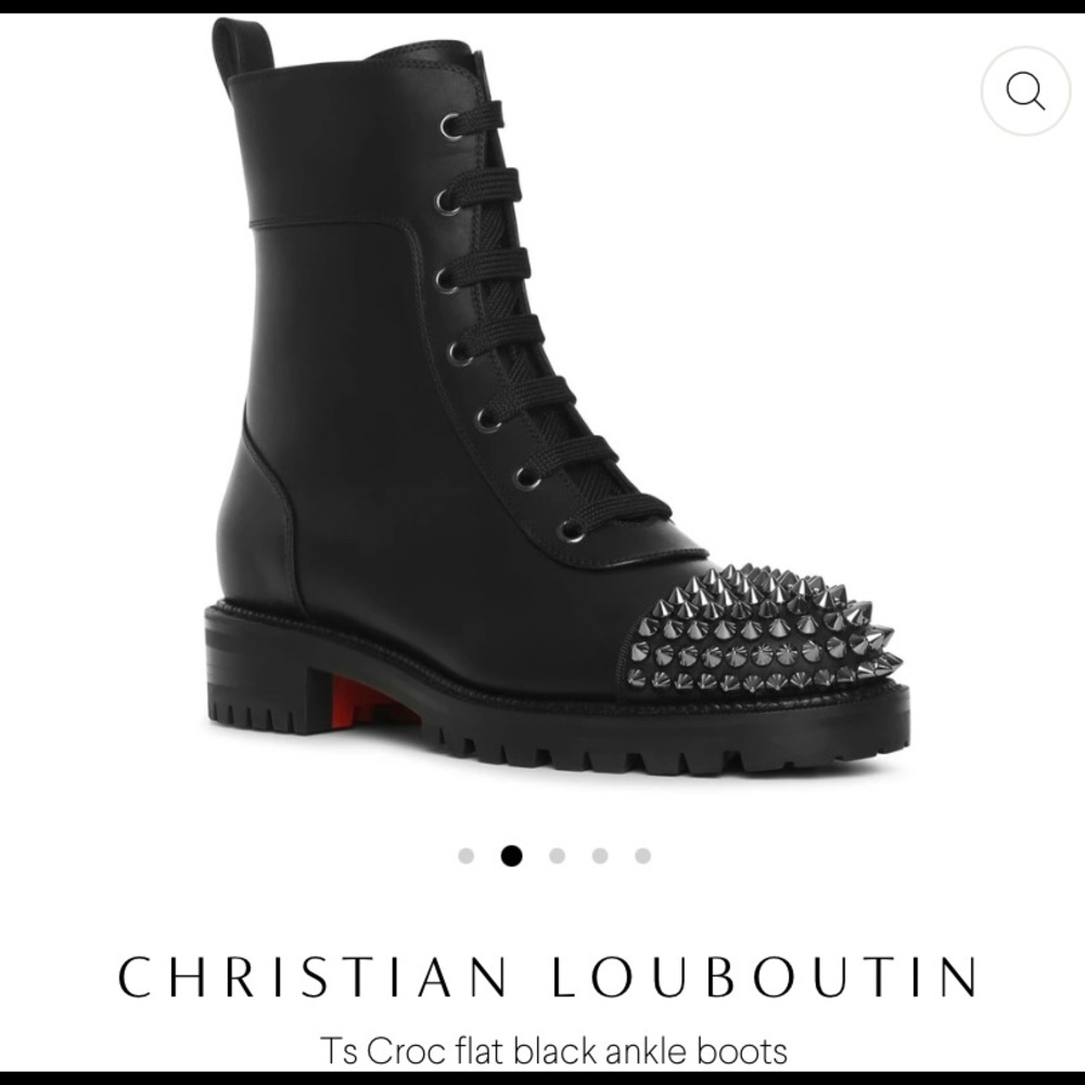 LOUBOUTIN TS croc booties